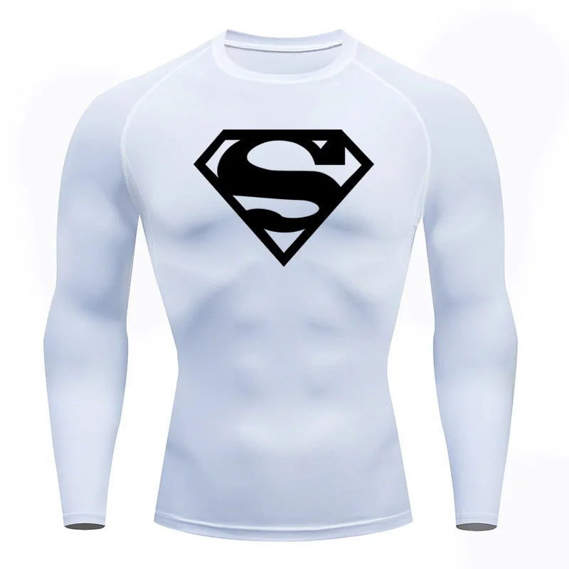 Ropa de Hombre Invierno Primera Capa Camiseta de Manga Larga Gimnasio Correr Camiseta Deportiva Térmica Interior Parte Superior Cálida Sudadera