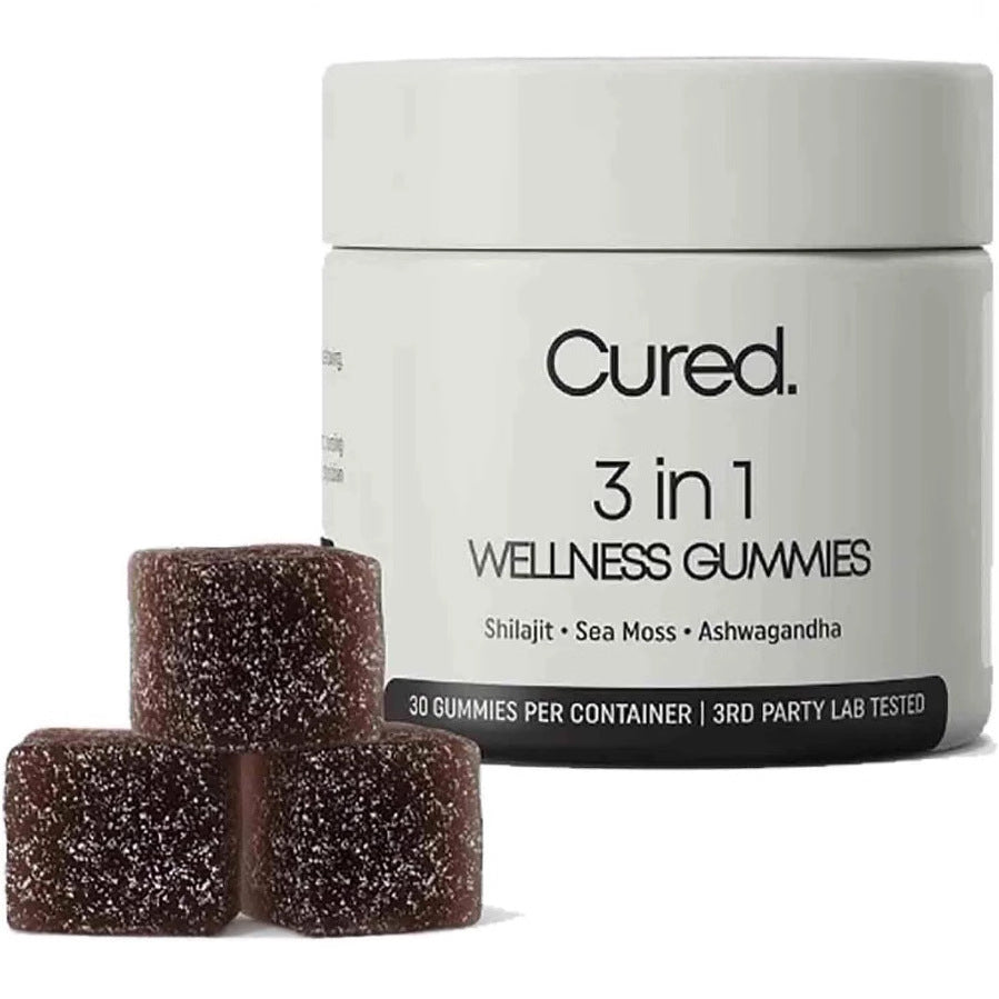 Gominolas de shilajit para hombre, formato 3 en 1