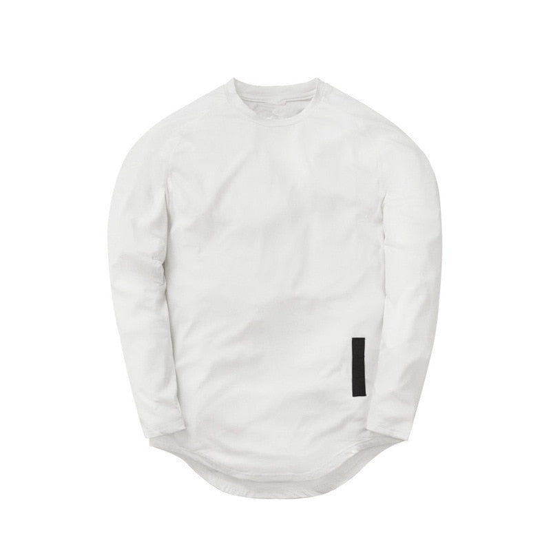 Camiseta deportiva de manga larga y secado rápido para hombre