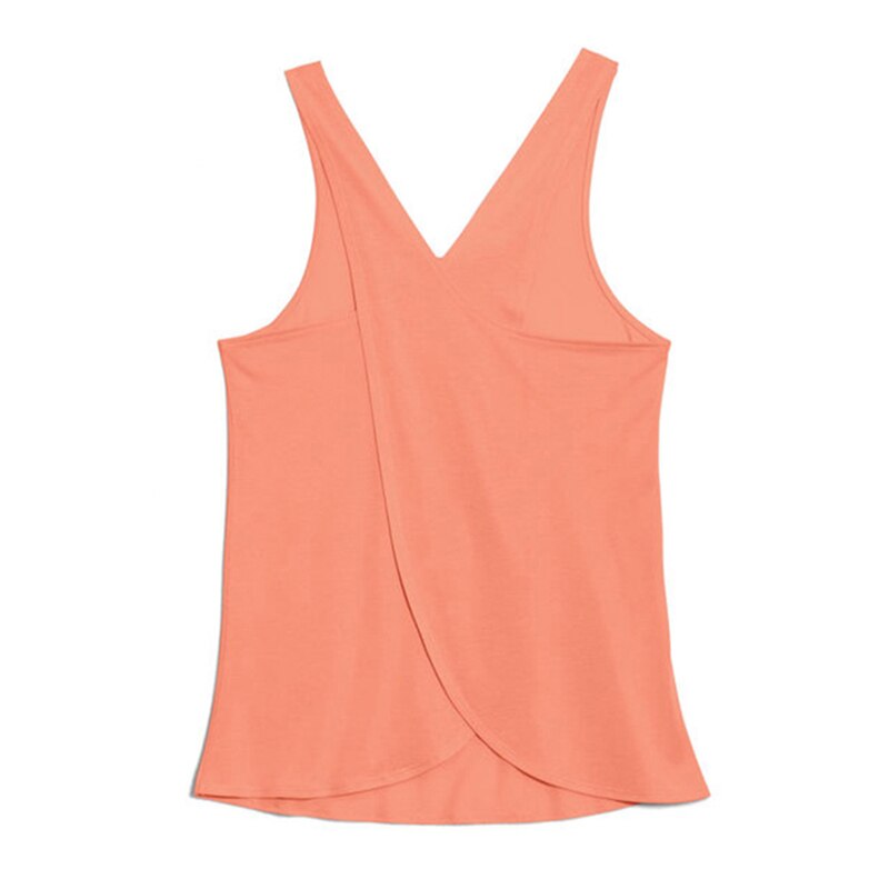 Camiseta de tirantes para yoga y running, de secado rápido y espalda cruzada