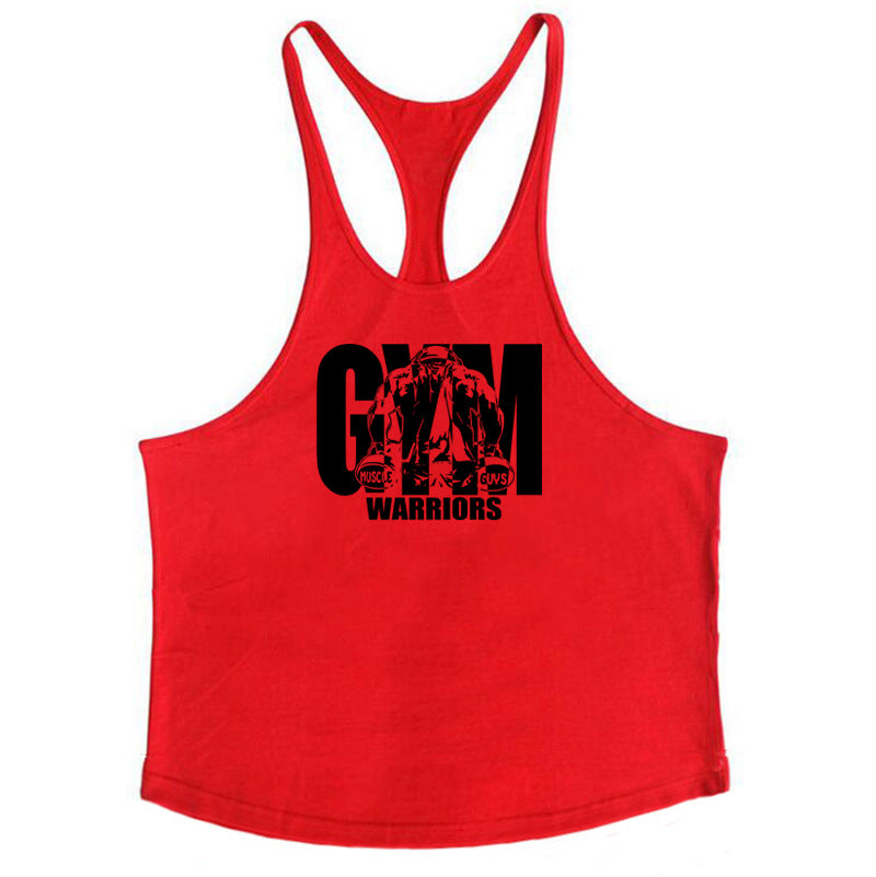 Camiseta de tirantes deportiva de algodón para hombre