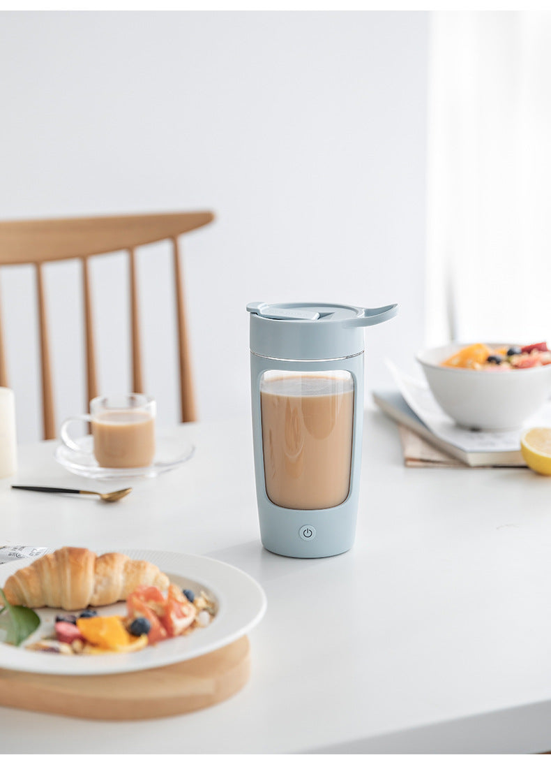 Vaso licuadora portátil para batidos de fruta, USB recargable, batidora de mano eléctrica, botella para gimnasio y deporte