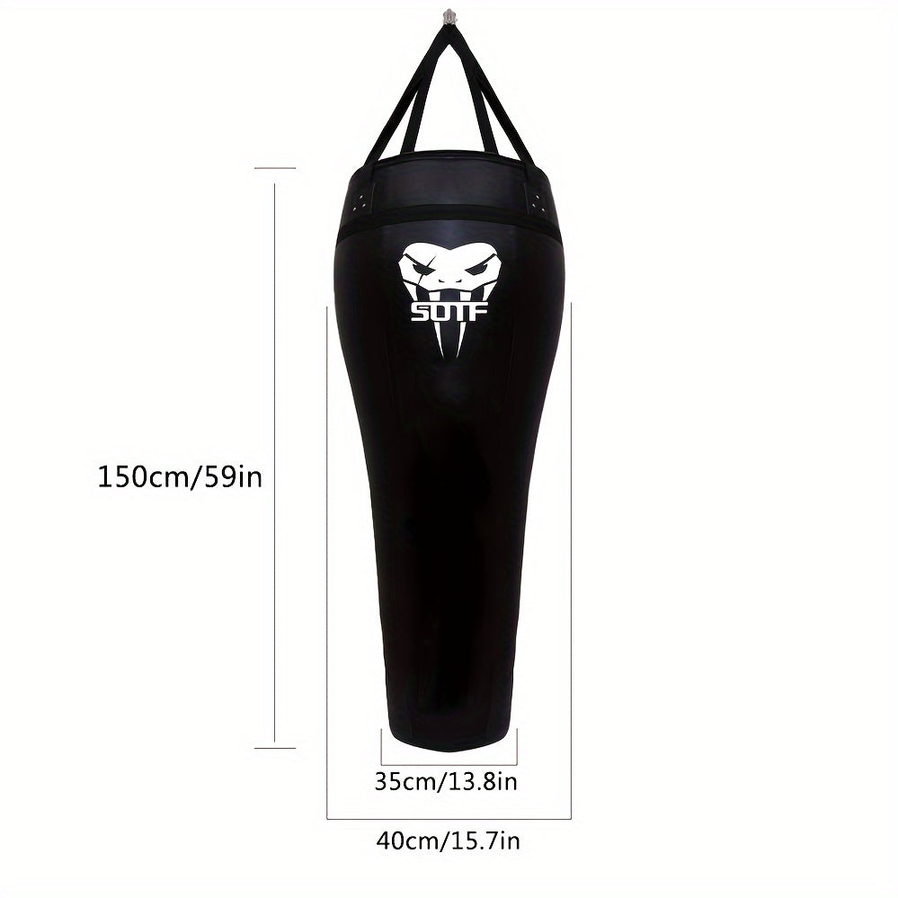 Muay Thai Hanging Sandbag Faux Leather-4