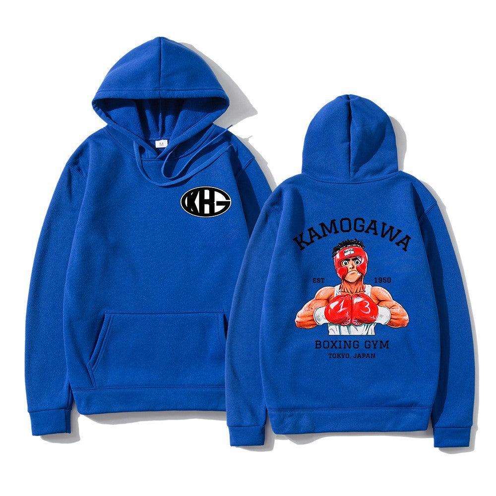 Sudadera deportiva estampada de corte holgado