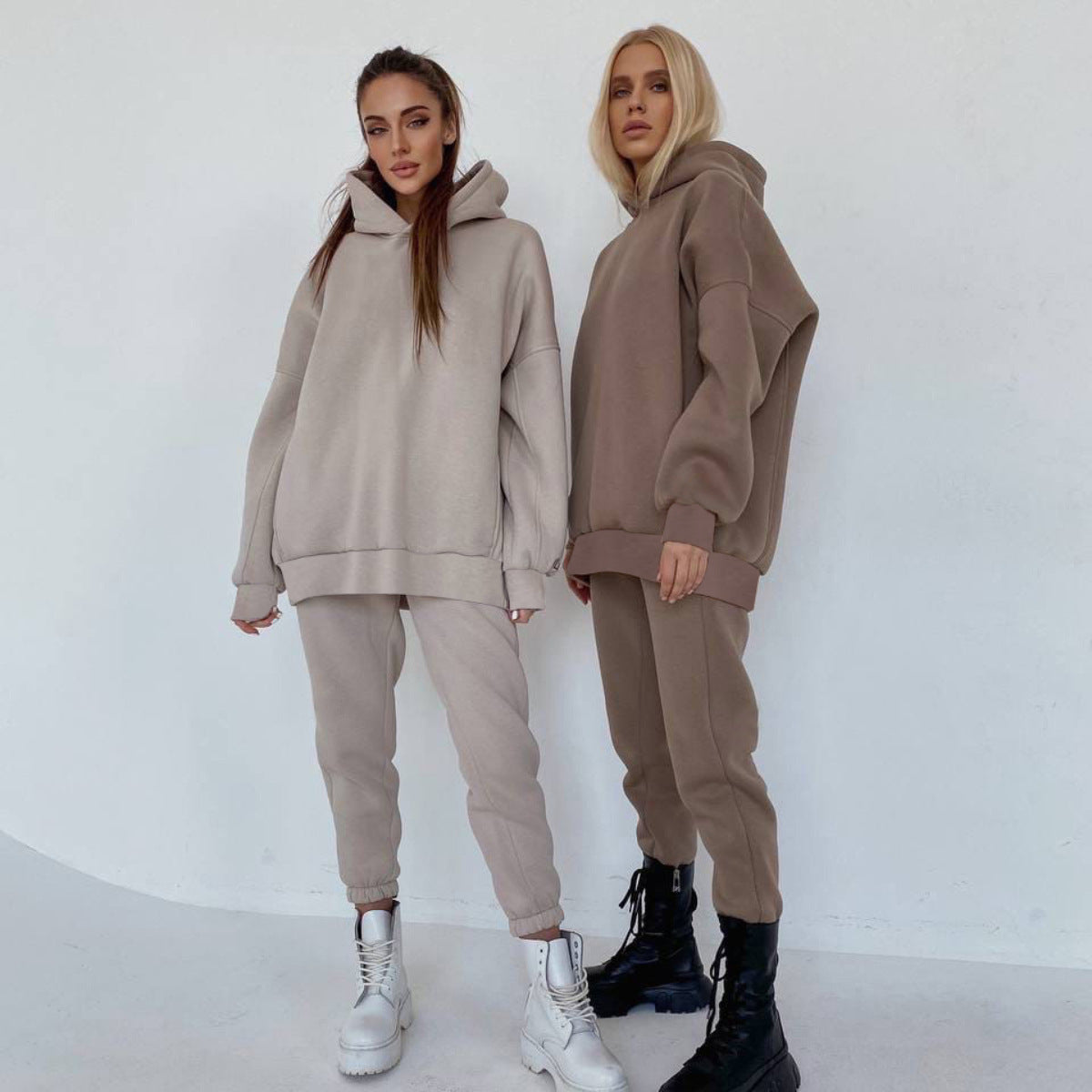 Conjunto casual deportivo de dos piezas para mujer