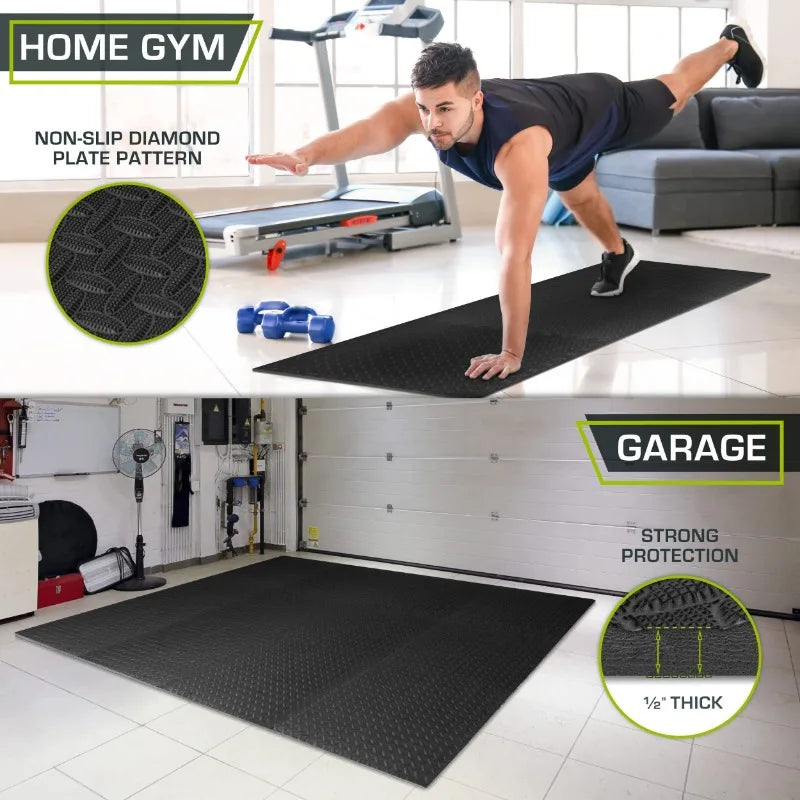 Non-Slip Foam Gym Mats (12Pcs)-3