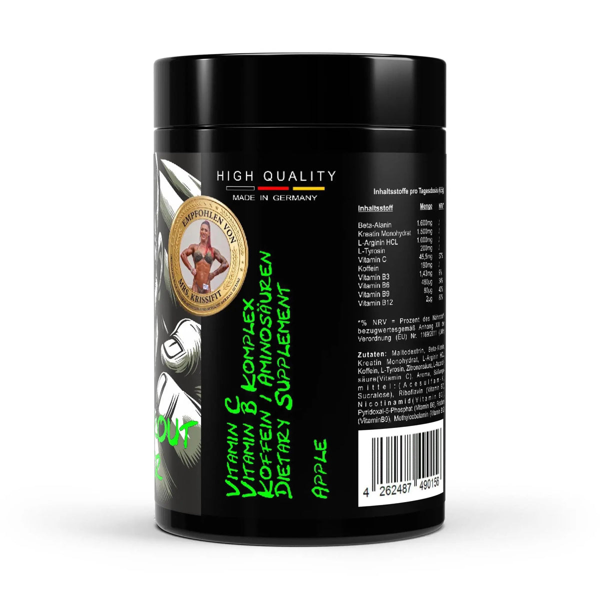 Pre-Workout Booster Apfel - 520 Gramm
