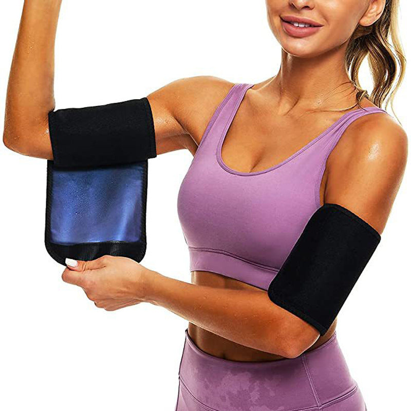 Protectores de muñeca y brazo para ejercicio físico, reducen grasa y sudor, correas de mano para correr, protectores de brazo y codo para fitness.
