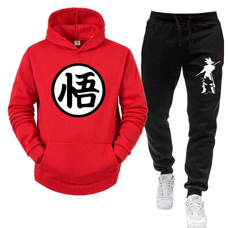 Conjunto deportivo con capucha y estampado