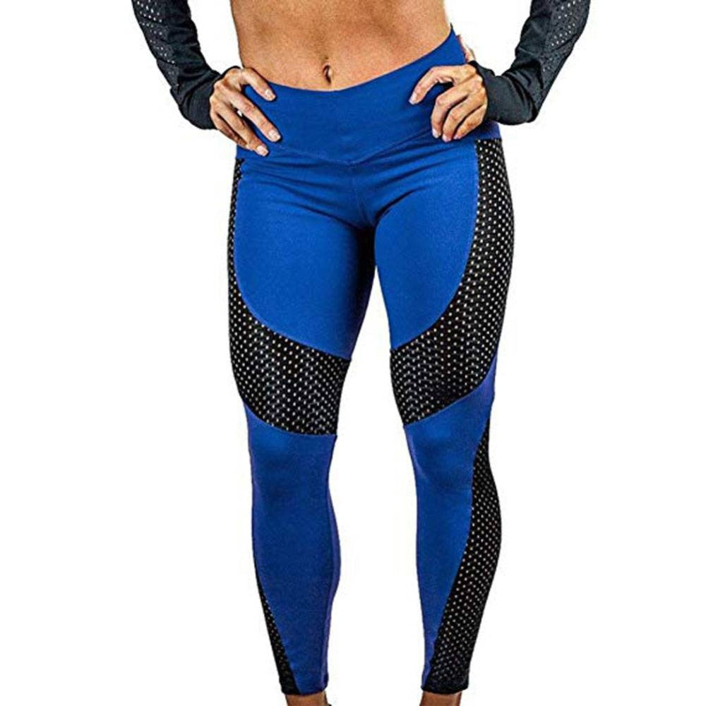 Leggings de yoga de cintura alta con paneles de malla