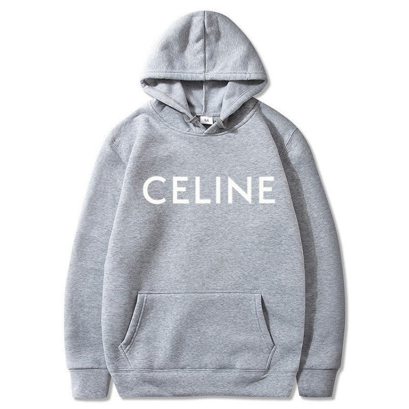 Sudadera con capucha estampada de corte holgado