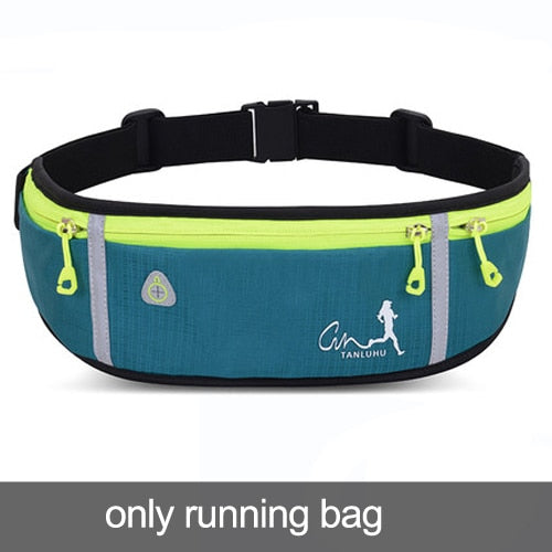 Riñonera deportiva profesional para correr, antirrobo, impermeable, con portabotellas, para hombres y mujeres