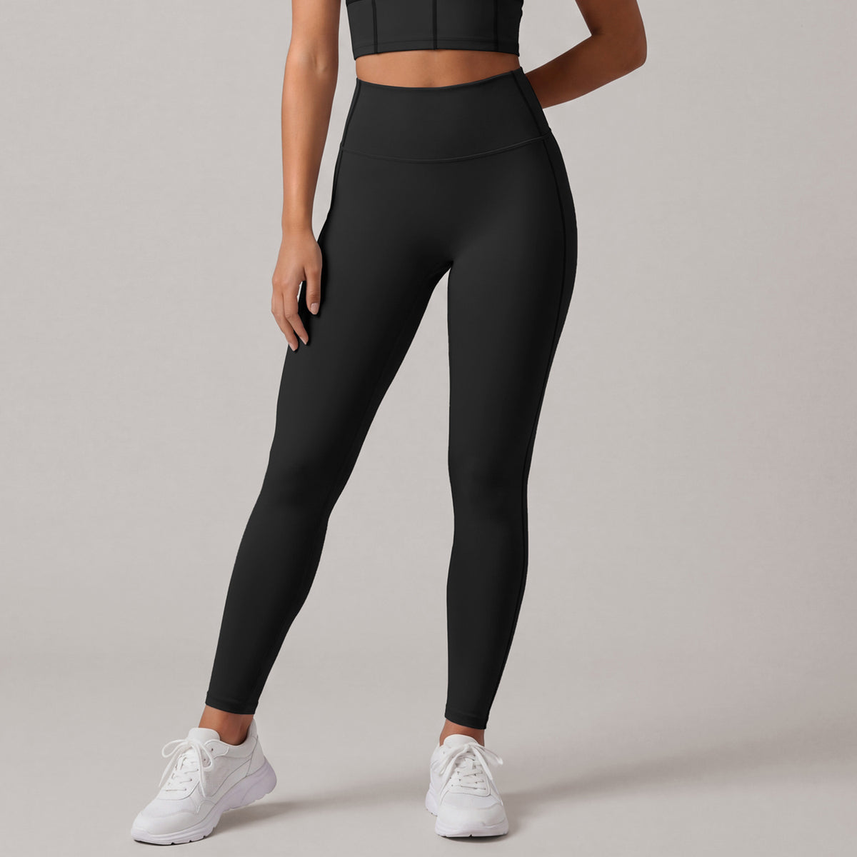 Leggings capri deportivos de cintura alta para mujer