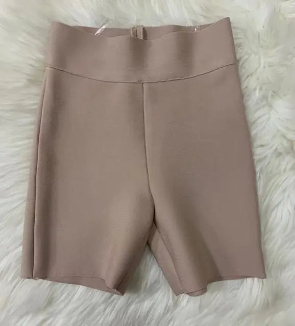 Short deportivo elástico de cintura alta para mujer