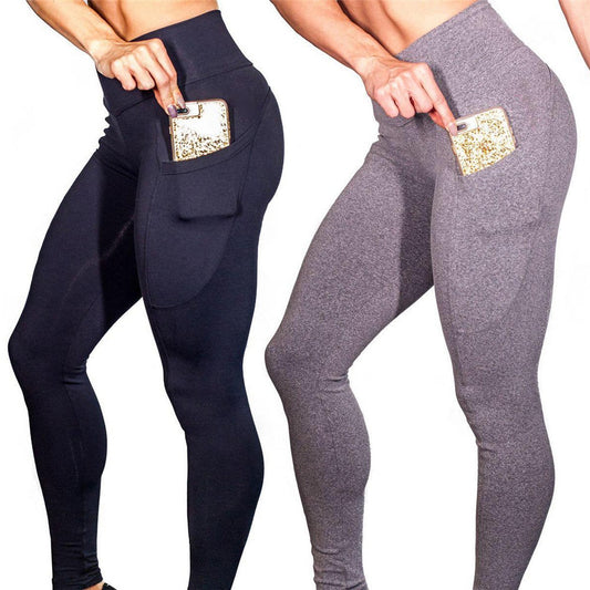 Leggings deportivos negros de cintura alta