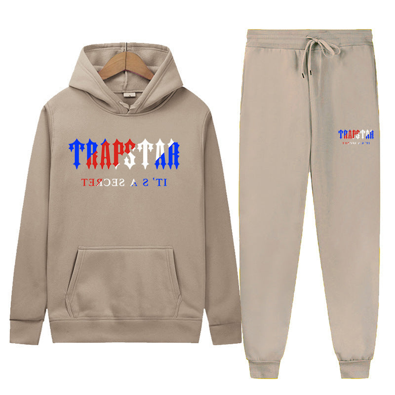 Conjunto Sudadera con Estampado Gráfico y Pantalón Unisex – Chándal Holgado