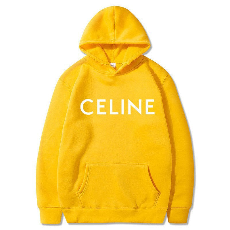Sudadera con capucha estampada de corte holgado