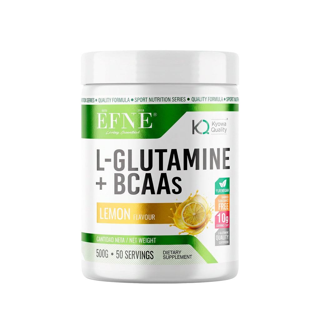 Glutamina Kyowa® + BCAA 2:1:1 500 gr EFNE – Recuperación Muscular Avanzada