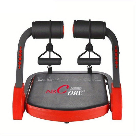 Entrenador abdominal 6 en 1 para gimnasio y casa – 21 funciones, hierro, compacto