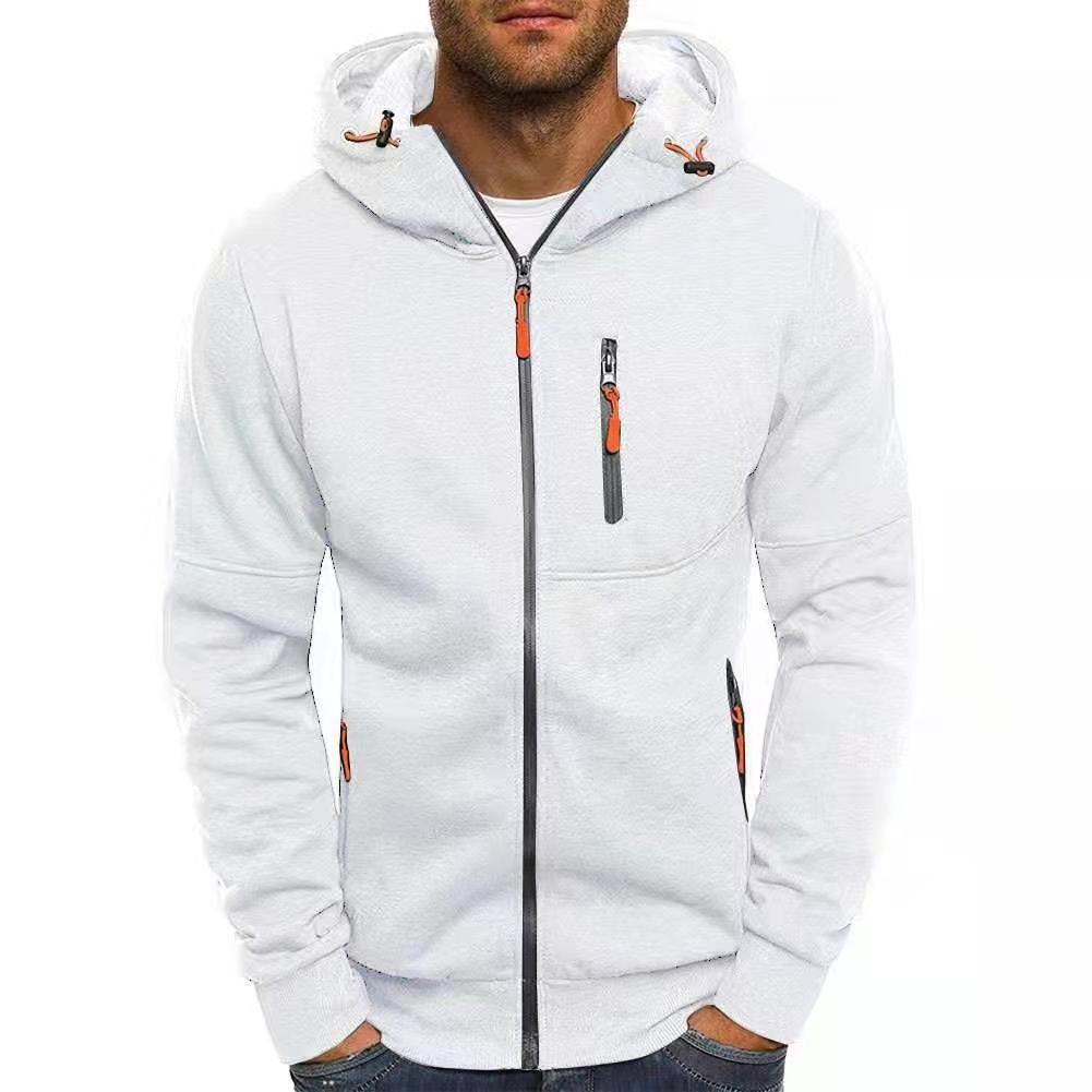 Nueva sudadera con capucha, cárdigan y chaqueta con capucha de jacquard para deportes, fitness y ocio de hombre