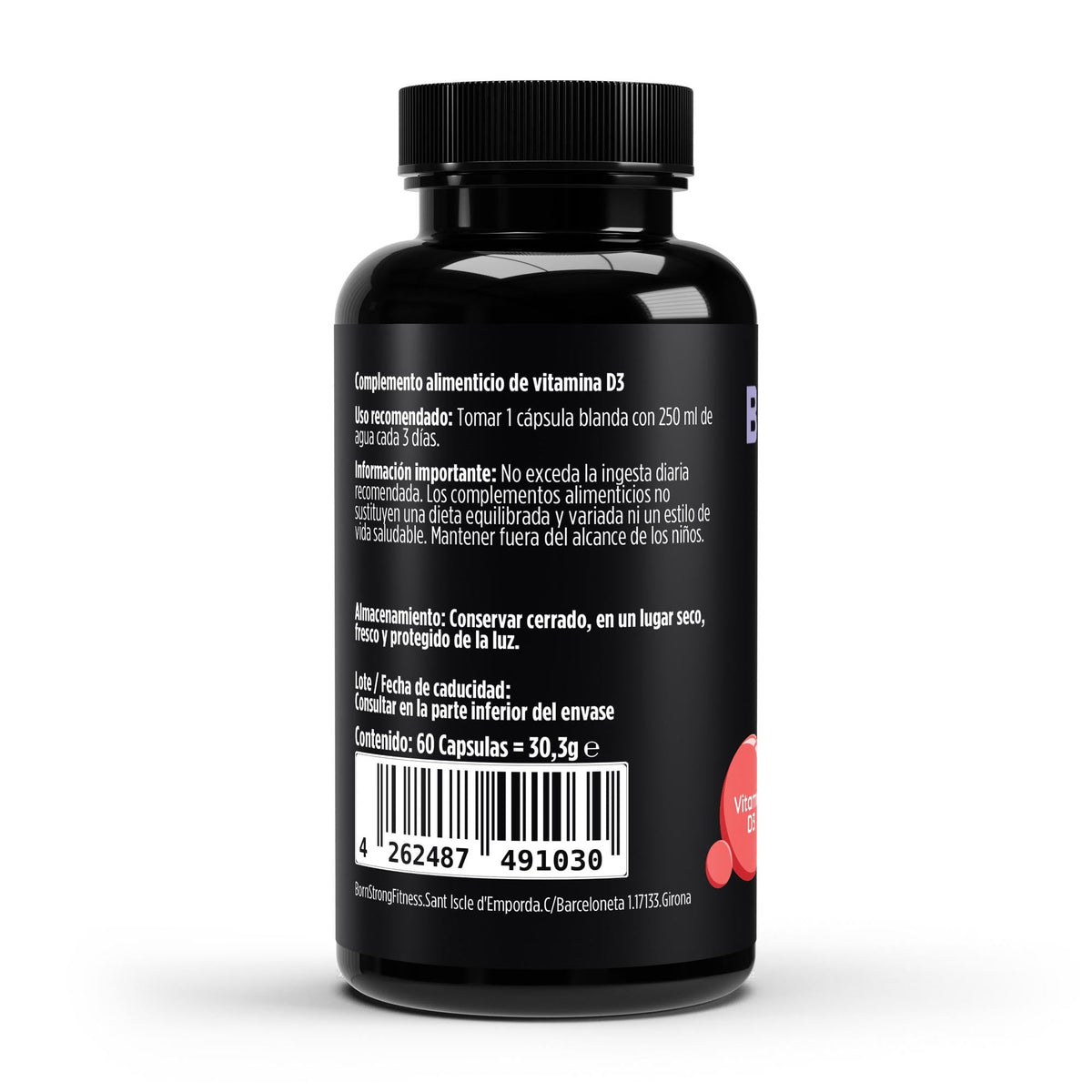Vitamina D3 Vegana 3000 UI | 60 cápsulas blandas