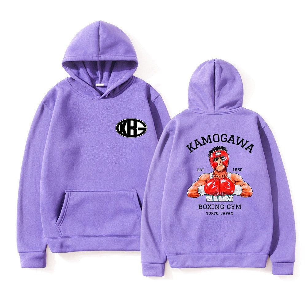 Sudadera deportiva estampada de corte holgado