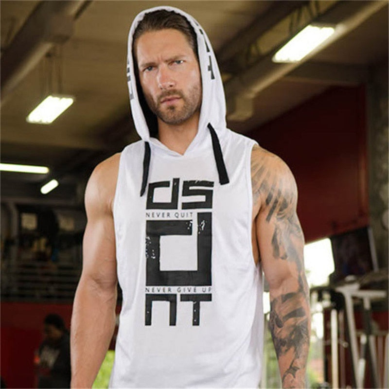 Camiseta de tirantes de algodón para entrenamiento de hombre