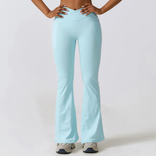 Leggings acampanados de yoga para mujer