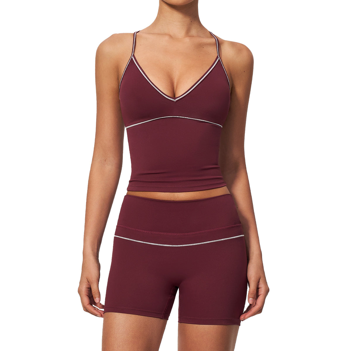 Conjunto deportivo de tejido afelpado para mujer