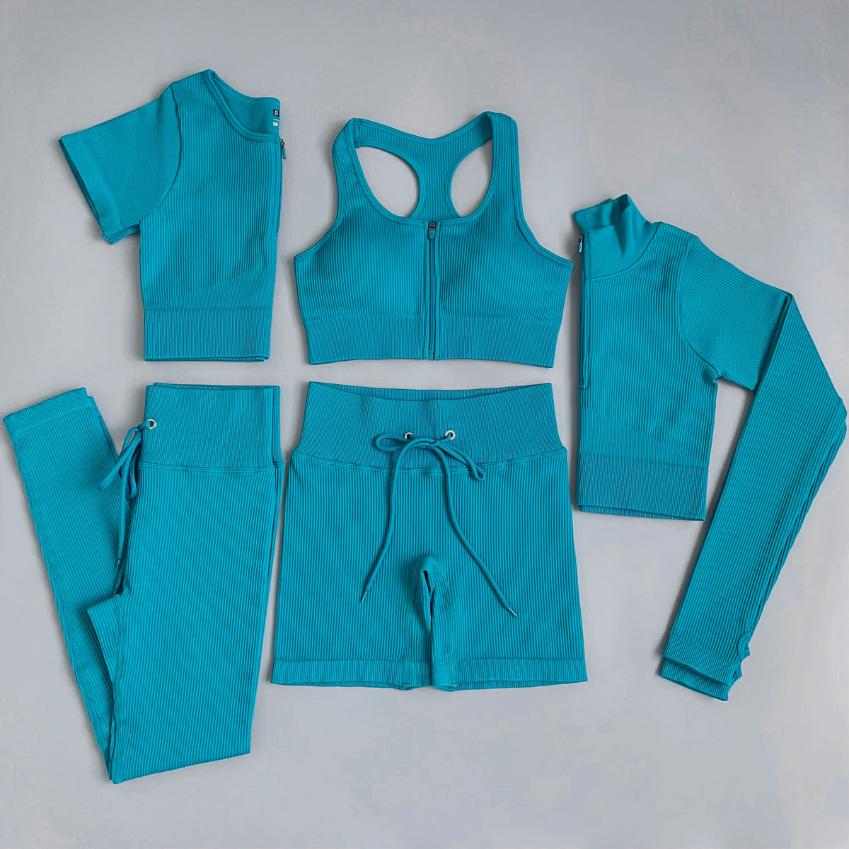 Conjunto deportivo de mujer con leggings de cintura alta