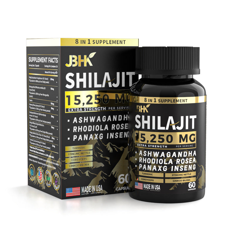 Shilajit en cápsulas y resina