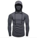 Sudadera con capucha de manga larga para hombre, fitness y gaming