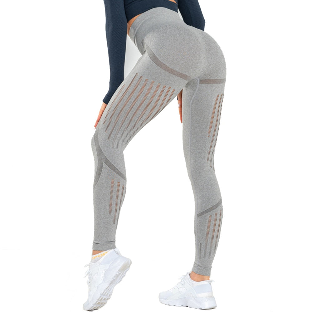 Leggings deportivos de yoga de cintura alta para mujer