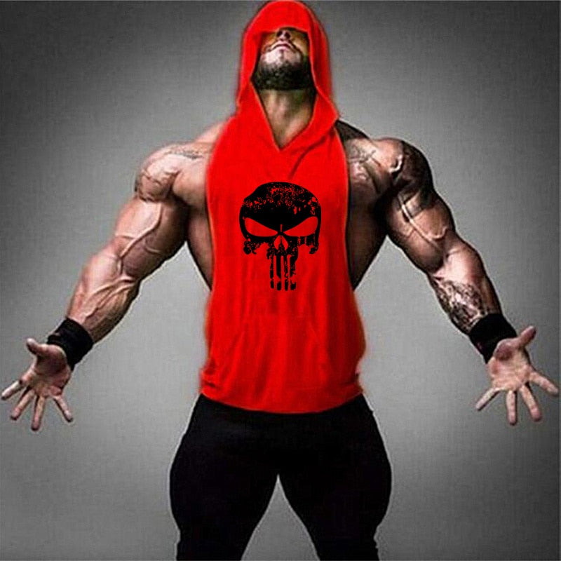 Camiseta de tirantes de algodón para entrenamiento de hombre