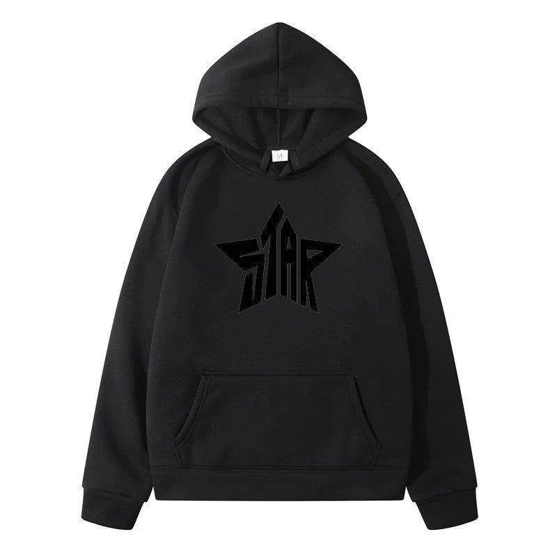 Sudadera deportiva informal para hombre STAR estilo Y2K