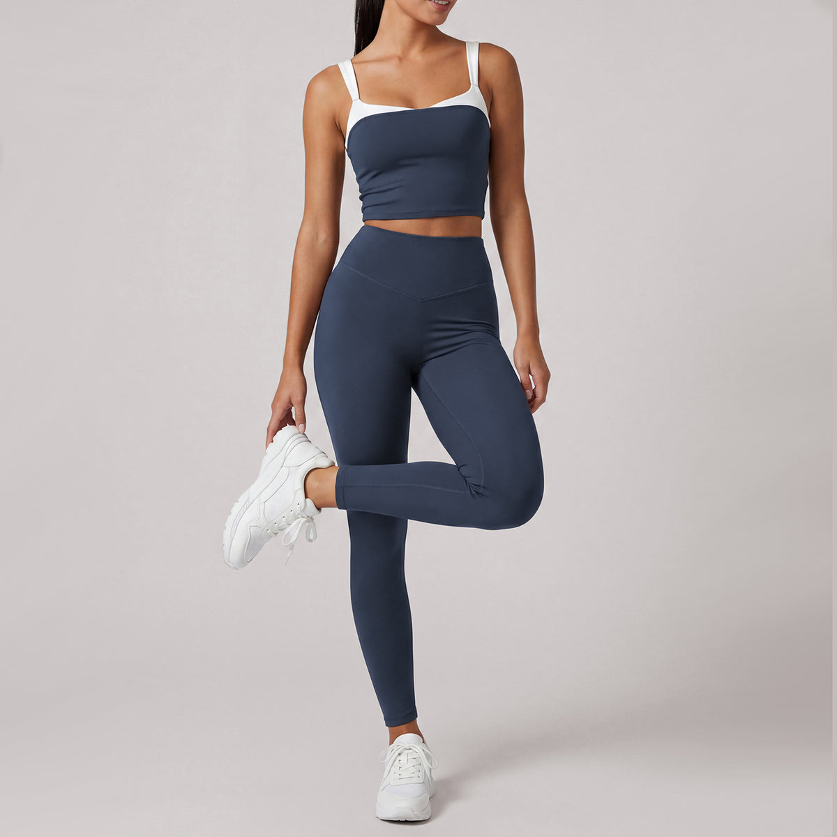 Summer Fitness Yoga Suit Set for Women, Quick-Dry Running High-Waisted Butt-Lifting Shaping Workout Wear