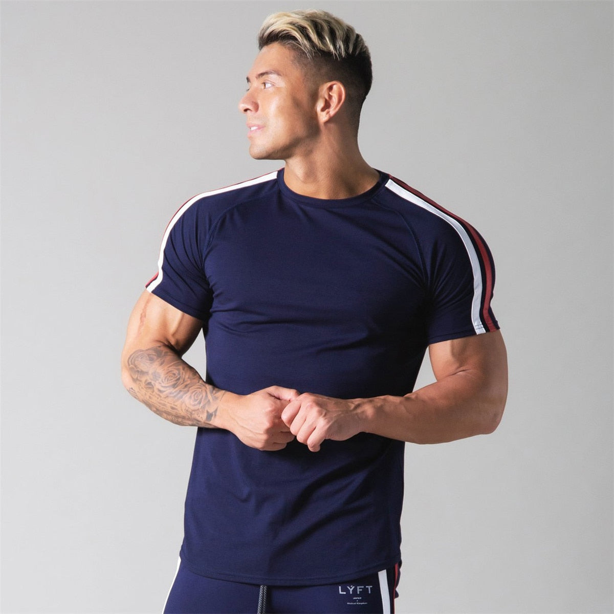 Camiseta deportiva de manga corta para hombre