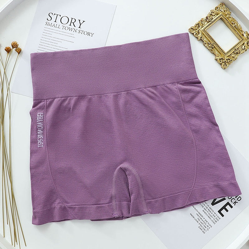 Short deportivo de cintura alta para mujer