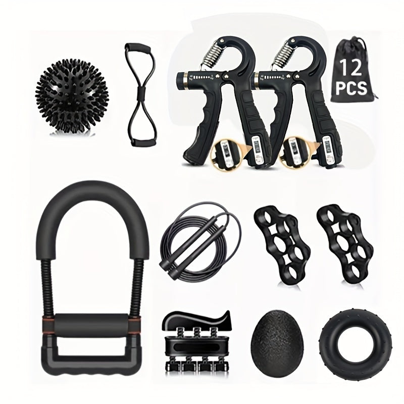 Wrist Strength Trainer Set Adjustable Exerciser (12pcs)-0