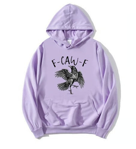 Sudadera con estampado de cuervo para hombre