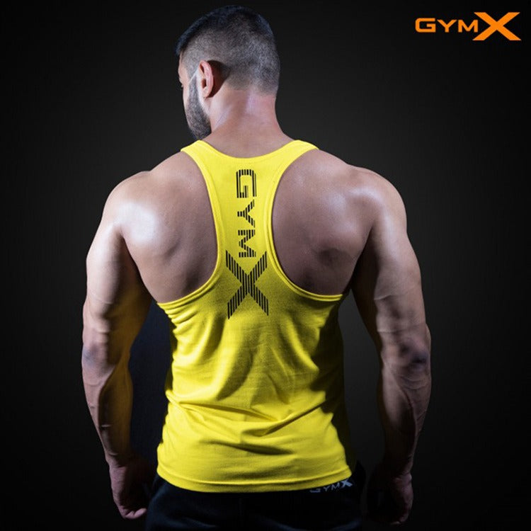 Chaleco de fitness para hombre, camiseta ajustada para ejercicio muscular, top de secado rápido, conjunto de fitness, entrenamiento muscular, sin mangas
