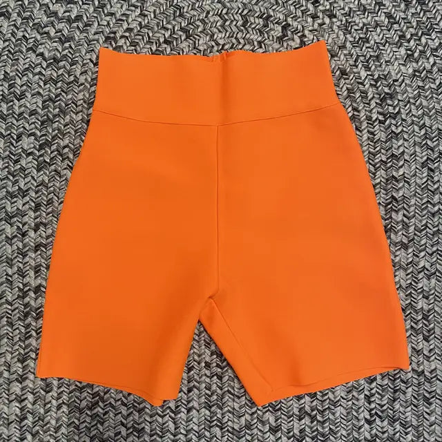 Short deportivo elástico de cintura alta para mujer