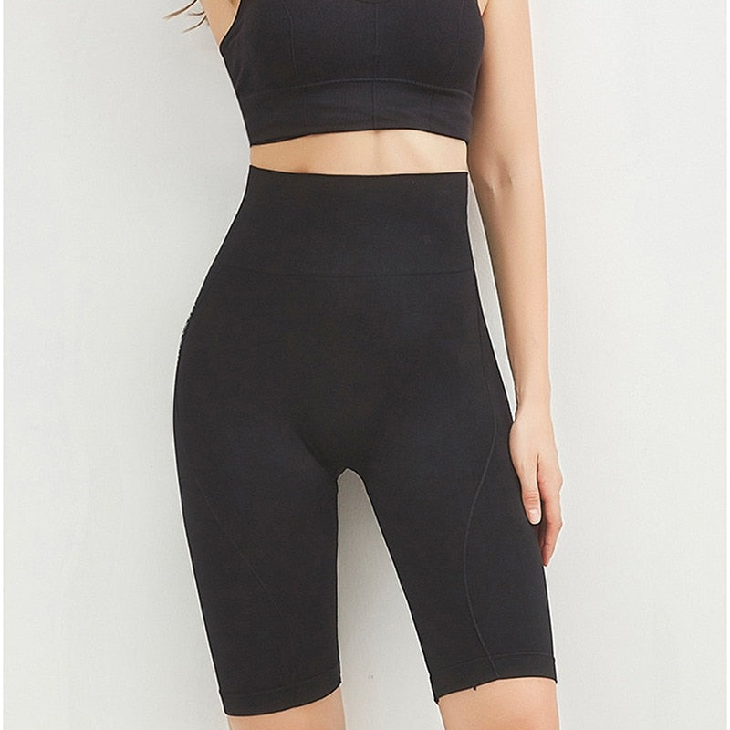 Short deportivo de cintura alta para mujer