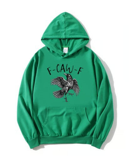 Sudadera con estampado de cuervo para hombre