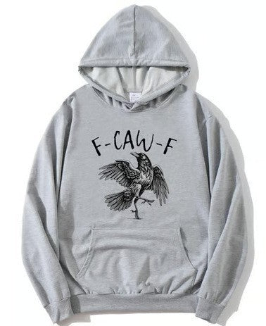 Sudadera con estampado de cuervo para hombre