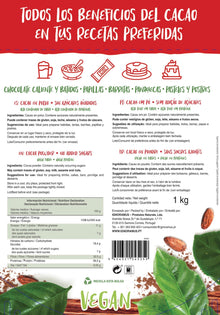 Cacao Puro en Polvo 100% Natural 1Kg - Cem Porcento