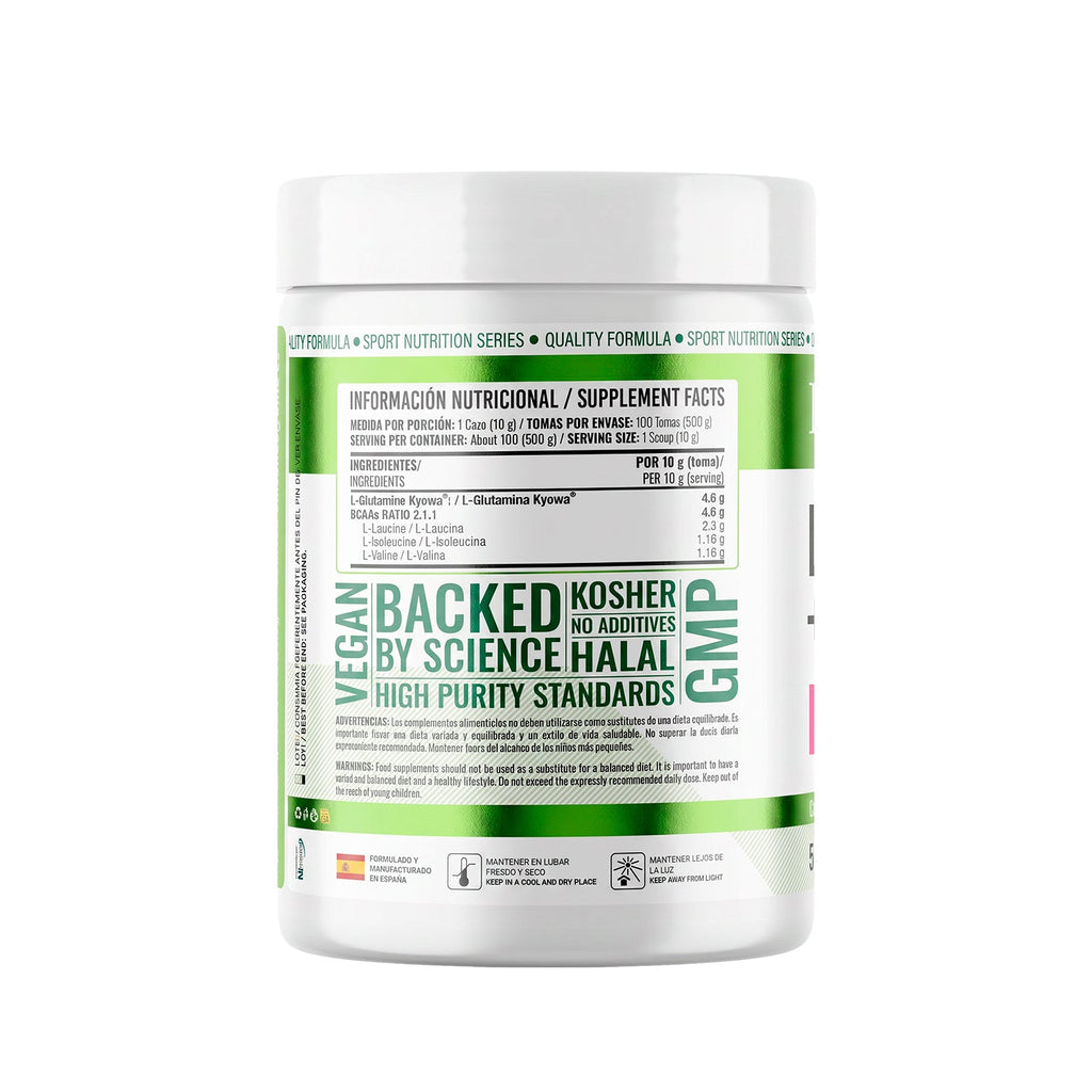 Glutamina Kyowa® + BCAA 2:1:1 500 gr EFNE – Recuperación Muscular Avanzada