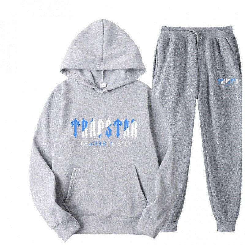 Conjunto deportivo casual con sudadera con capucha para hombre