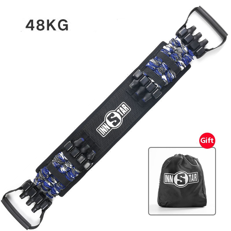 Bandas de goma ajustables para flexiones, cuerda de tensión para press de banca, barra de hierro para pecho y brazo, entrenamiento de fuerza en gimnasio en casa, dropshipping