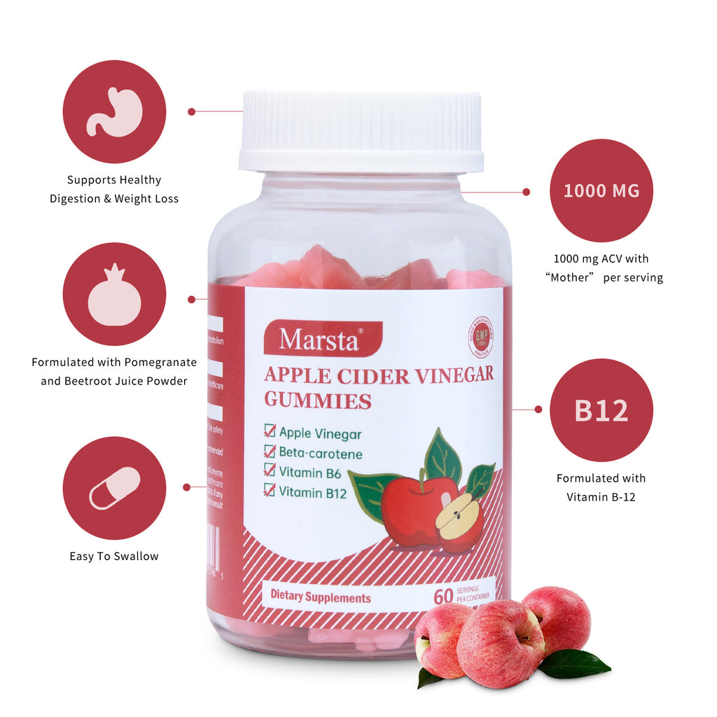 Gominolas de vinagre de manzana con vitaminas